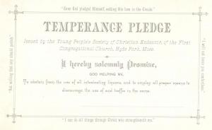 0218. Temperance Pledge
