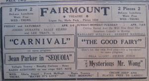 0397. Fairmount Theatre ad, 1935.04.04