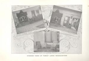 0485. Interior view of Lodge headquarters